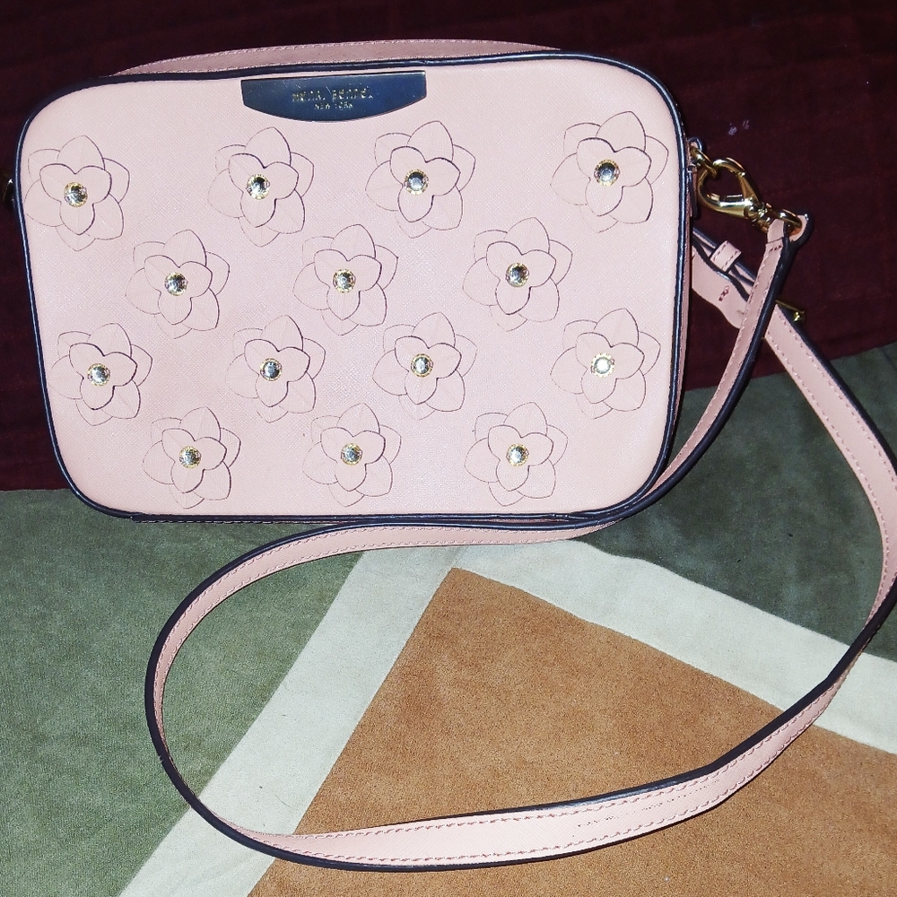 Henri Bendel Pink Floral Crossbody Bag